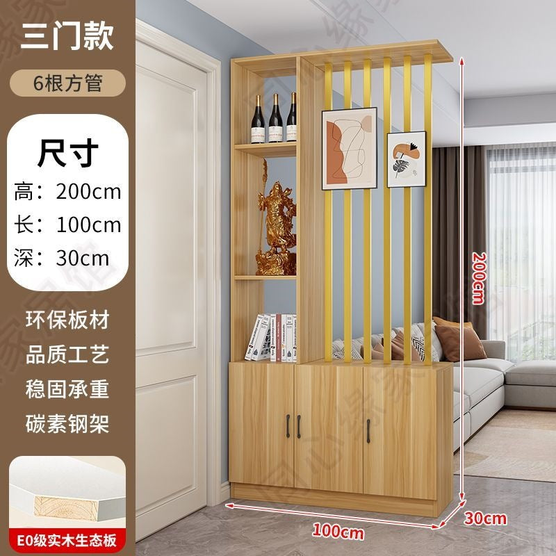 Entrance door shoe cabinet, entrance cabinet, all-in-one screen partition, living room cover, wine cabinet, storage rack, prosperous decoration cabinet
