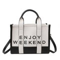 export tote bag lychee pattern women's satchel bag classy fashionprintingletter shoulder crossbody bag