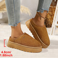 Exportplus size half slippers women's winter cotton shoes winternew arrivaloutwearheattech one-leg thick sole snow boots