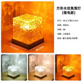 Popular square water ripple light shadow dynamic atmosphere light ins projection night light sunset led nordic small table lamp