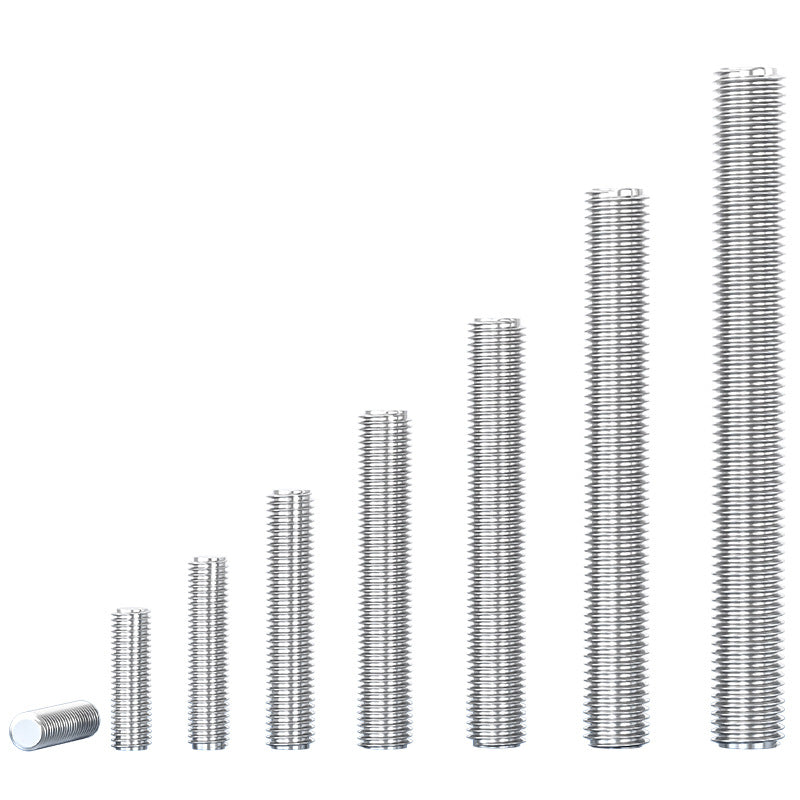 316 stainless steel screw full thread tooth rod through screw stud bolt tooth strip M3M4M5M6M8M10M12M16