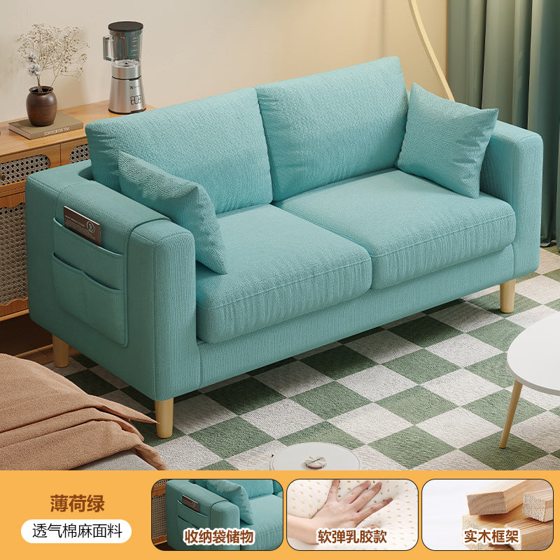 new arrival fabric sofa living room single tofu block casual modern rental room double small apartment sofa chair