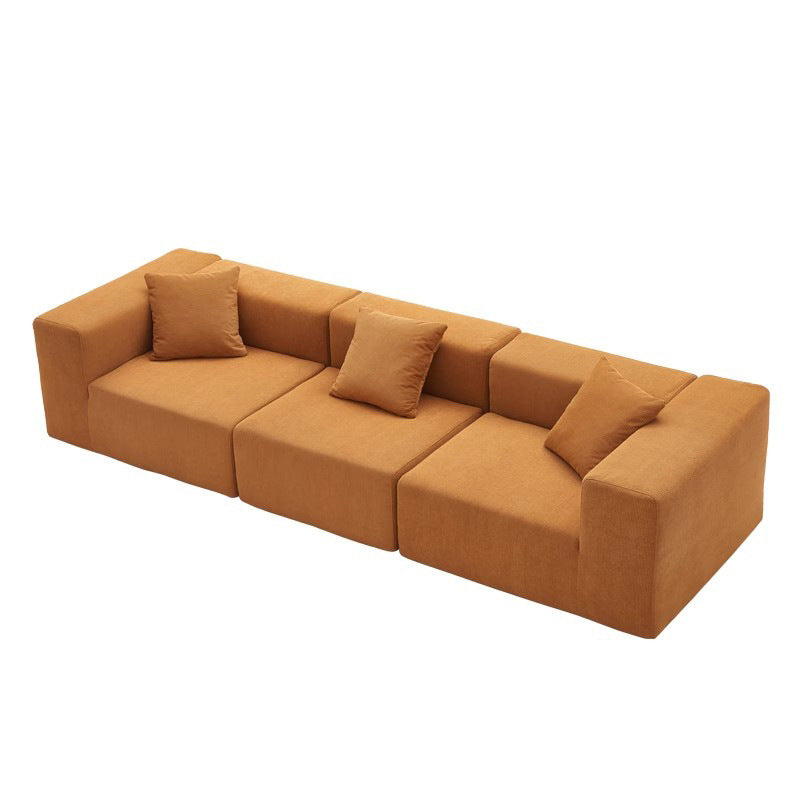 fully compressed sofa compression sofa corduroy fabric sofa for home living room straight row sofa