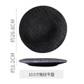 10.5-inch shallow plate-black