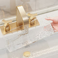 Bathroom storage rack - wall mounted, no drilling required - vanity organizer for toiletries, cosmetics, and more