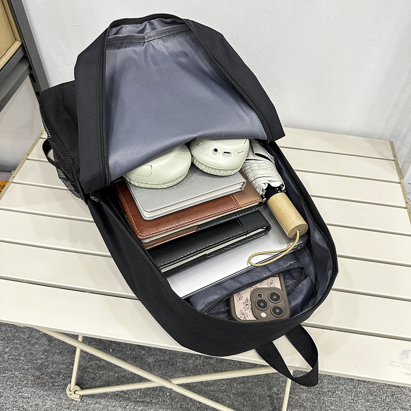 Outdoor travel backpack simple and versatile Korean version fashionable large-capacity office computer bag high school student schoolbag