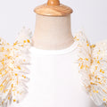 Girls' dress for toddlers and young children, lace trim patchwork dress