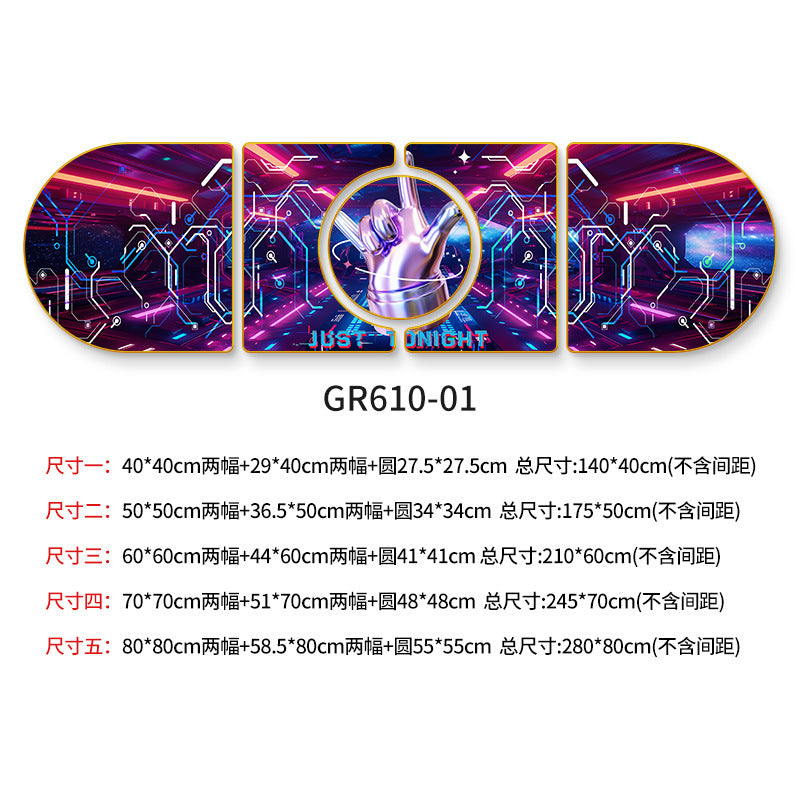 KTV box background wall creative painting bar clear bar atmosphere layout decorative painting nightclub image wall mural