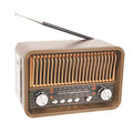 Retro nostalgic new radio portable rechargeable multifunctional desktop bluetooth speaker with card slot and high-fidelity sound