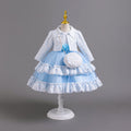 New three-piece skirt kids dress tutu princess skirt girl piano performance dress baby dress