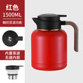 Smart temperature display 1.5l yashi kettle [wood grain handle] - red