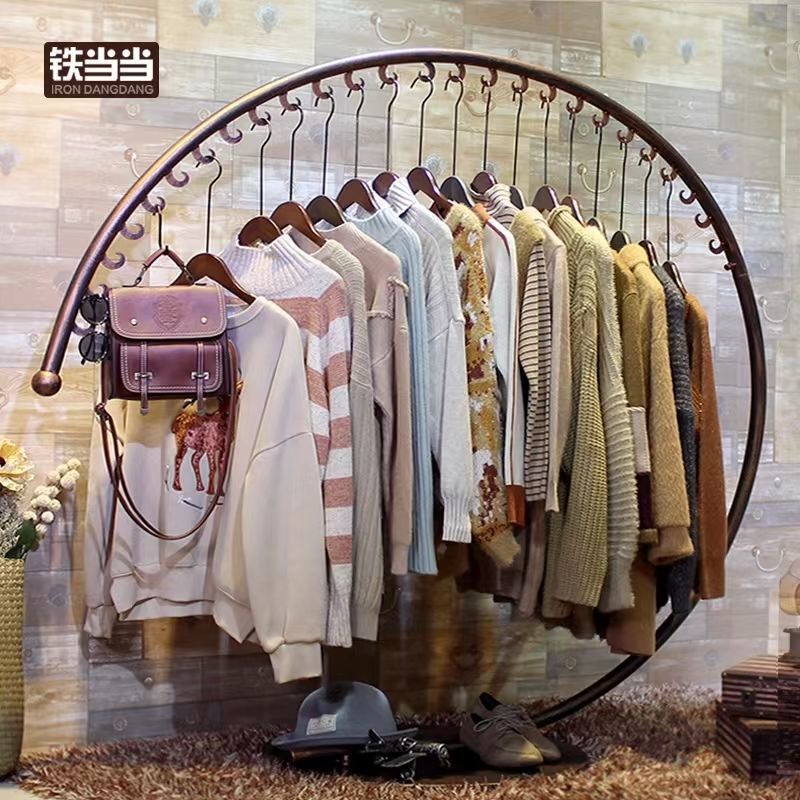Simple clothes hanger clothing display rack bedroom for home coat rack floor-standing fashion clothes rack thickened clothes drying rack