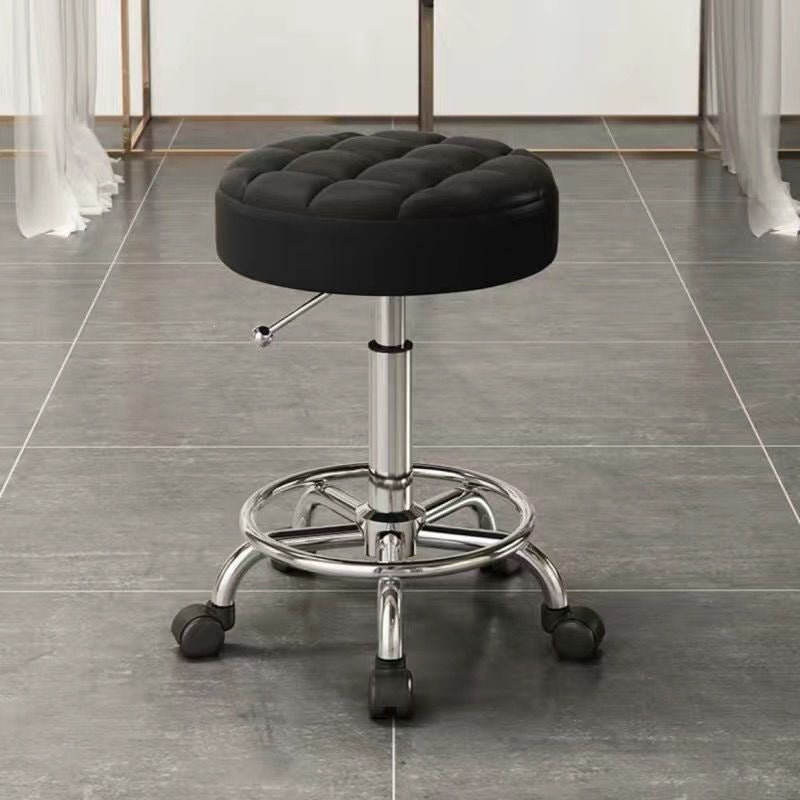 Beauty stool pulley beauty salon large work stool hairdressing shop hairdressing stool manicure adjustable chair for home round stool
