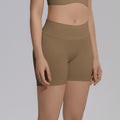 seamless knittingv waist peach hip lifting tight high waist yoga shorts sports running fitness three-quarter shorts