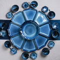New year's eve dinner ceramic tableware suit fan-shaped plate reunion kiln ceramic combination platter accessible luxuryfor home plate