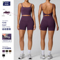 European and american new pocket yoga outfit women's set high waist shaping stretch fitness set quick-dry breathable activewear