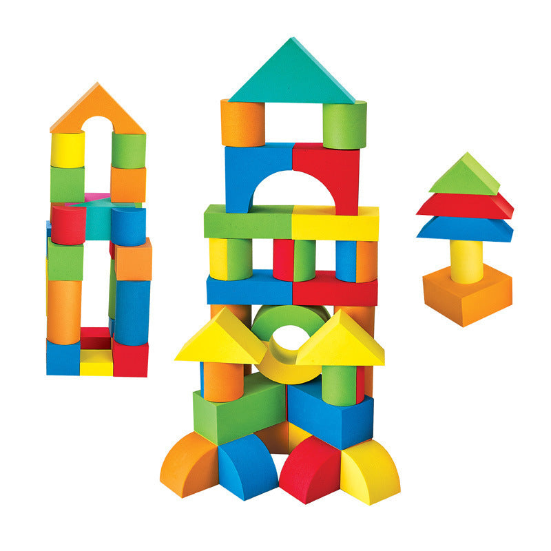 Cross-border export kindergarten activity area colorful EVA foam building block bricks building block soft brick sponge toys