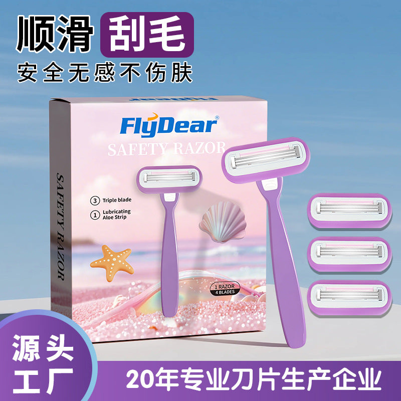 Feidi underarm shaving knife for women, private female armpit hair removal knife, stainless steel welding blade factory wholesale