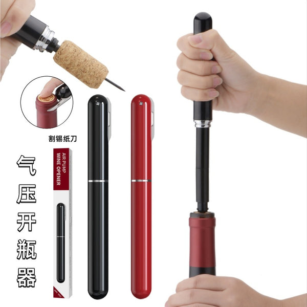 Explosive, air pressure bottle opener, pen-shaped red wine bottle opener, portable red wine bottle opener, wine screwdriver artifact