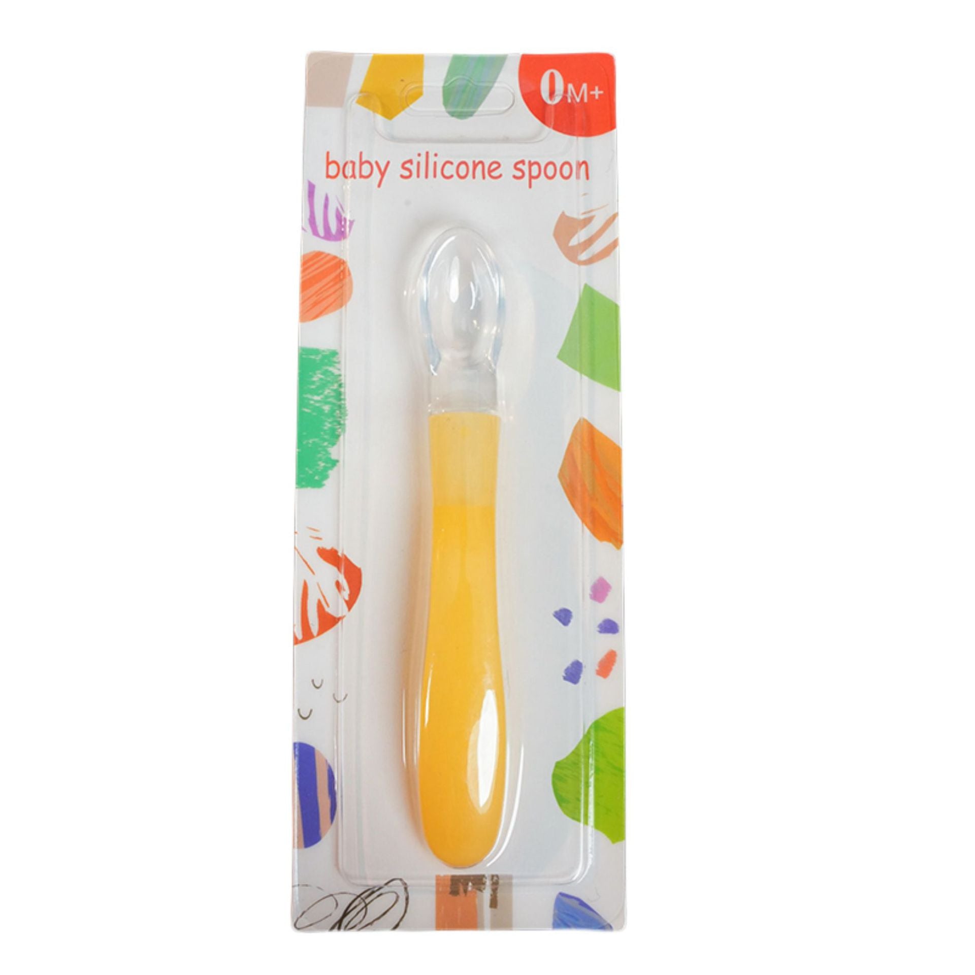 English card baby silicone soft head spoon baby food supplement rice spoon rice paste spoon baby silicone feeding spoon soup spoon