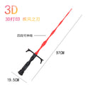 3d printed new cross-border blade of the wind weapon model - creative stress relief toy for boys, extendable children's toy sword model
