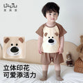 Kids' summer outfit set - short sleeve two-piece set for girls - lightweight and cute summer clothes