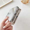 Suitable for iphone17 transparent pc mobile phone hard case apple 16 non-yellowing anti-fall pc mobile phone case material customization
