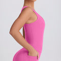 sports vest breathable back yoga clothes fashion sling outdoor sports intimates women's bubble wrap fitness tops