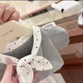 Girls' polka dot bow tie set - new summer style: chic t-shirt & lace tiered skirt, korean princess two-piece outfit