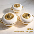 Food warmer1l-2l-3lnew arrivalnew3pcs cross-border high-end thermal insulation box thermal insulation lunch box thermal insulation tableware