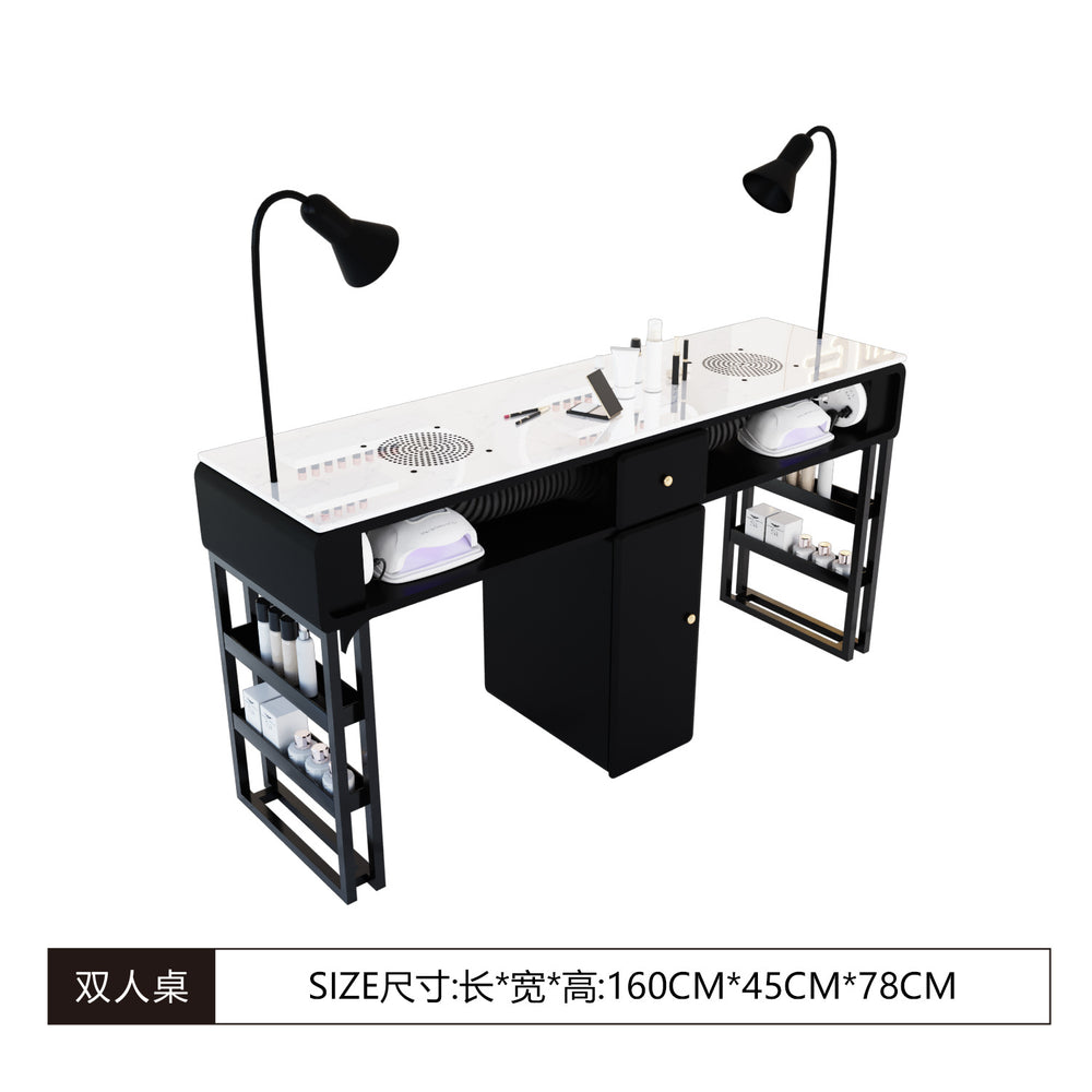 Manufacturer's new arrival widened porcelain manicure shop girls manicure table makeup chair multi-functional manicure table table and chair suit