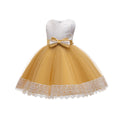 kids dress color matching style fluffy wedding dress princess dress girldress baby first birthday