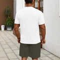 men's short-sleeve and shorts set, casual sportswear set, 3d printed cross-border hot seller, dropshipping available