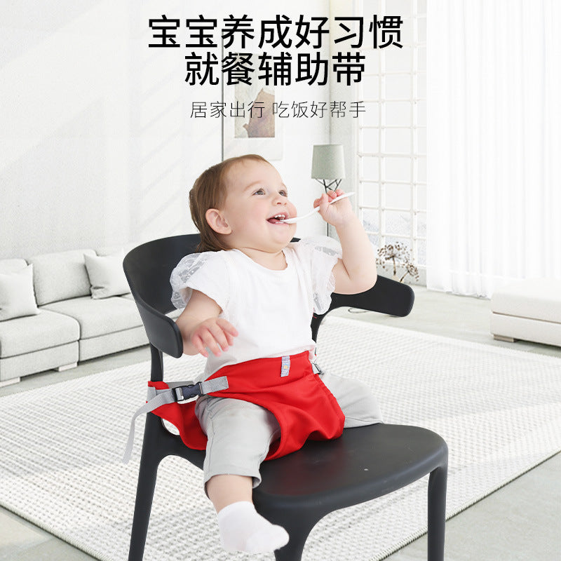 Baby high chair with foldable child safety seat, baby feeding harness - cross-border hot seller, portable for traveling with baby