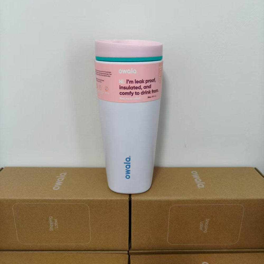 Amazon owala direct drinking coffee cup 304 stainless steel vacuum thermos cup for home office portable cup
