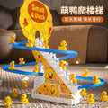New arrival: bestselling kids' electric duck climbing stairs track car - educational early learning toy with multiple songs - dropshipping & wholesale available