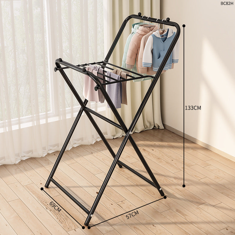 Foldable clothes drying rack balcony clothes drying rack foldablefor home clothes rack floor heater small drying clothes rack