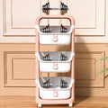 Toy storage rack - home cartoon snack cart - kids' bedroom & living room mobile multi-tier organizer