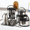 Large-capacity stainless steel milk tea bucket, special thermal insulation bucket for stall stalls with faucet, milk tea shop small tea bucket, soy milk bucket