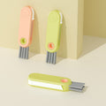 Multifunctional cup lid brush cleaner, cup brush gadget, insulated cup cartoon style 3-in-1 gap cleaning brush, bottle brush