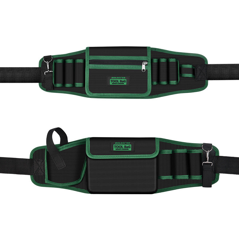 Heavy-duty electrician's tool belt - durable canvas multi-pocket organizer for hardware repair and storage