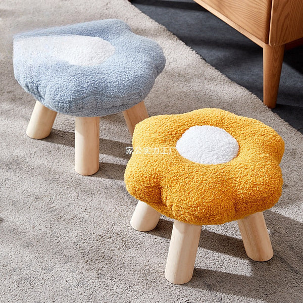 Petal small stool home low stool Internet celebrities ins living room sofa bench cute girl bedroom shoe stool