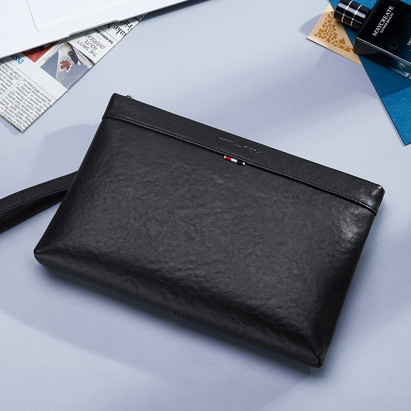 Emperor Paul Men's Clutch Bag Genuine Leather Portable Envelope Bag First Layer Cowhide Business Clutch Bag Men