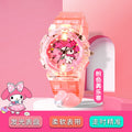 Kids' cartoon sanrio kuromi luminous electronic watch - girls' digital & analog quartz watch for elementary and middle school students