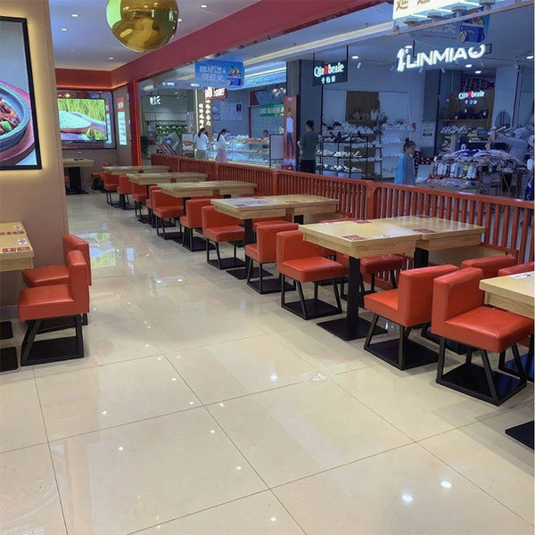 Uncle Park bibimbap with the same table and chair Korean bibimbap dining table and chair custom chain store commercial table and chair factory direct sales