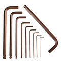 Single hexagonal wrench t-shaped ball head 6-angle screwdriver torx hexagonal 6-edge metric 6-square wrench