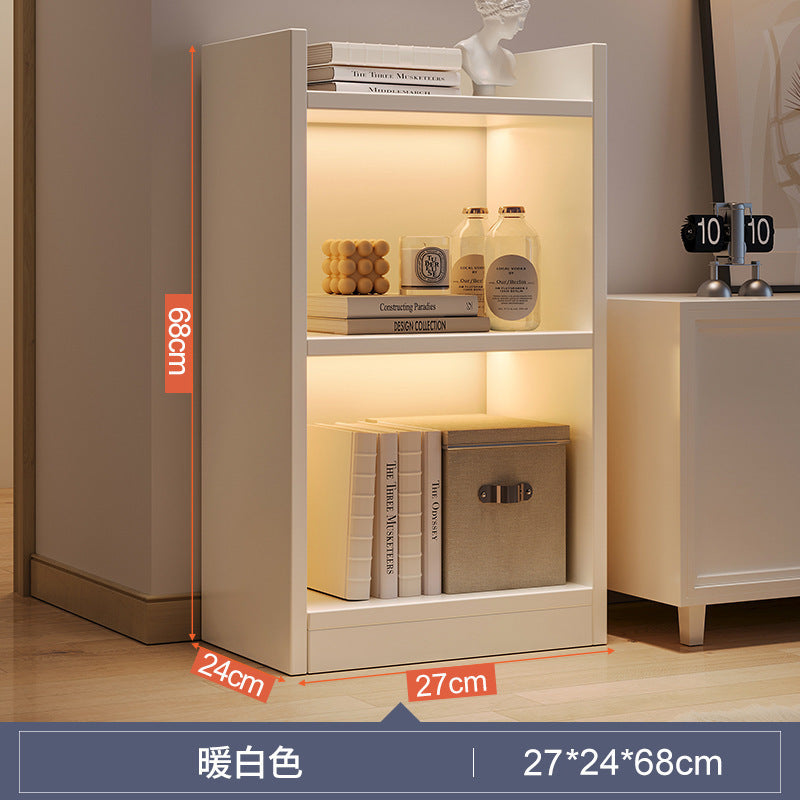Shelves next to TV cabinets, household bookshelves, simple floor-to-ceiling storage, aisle cabinets, living room, multi-layer corner bookcases