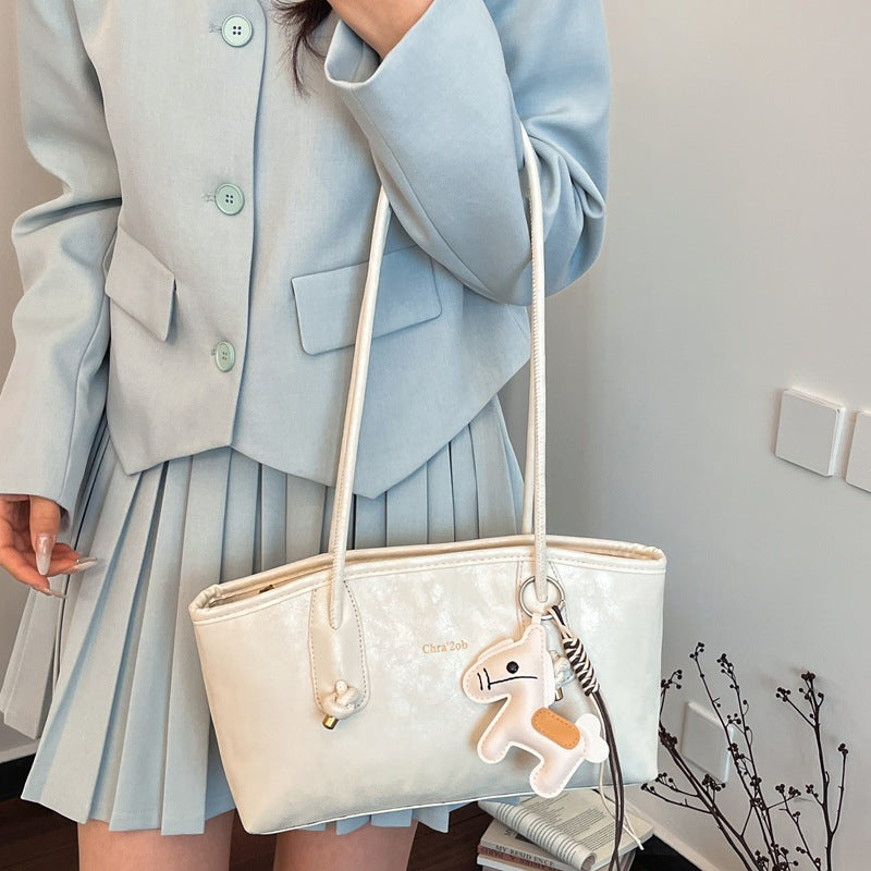 Spring gentle wind underarm bag women's bag new arrivalinseasiest for match shoulder bag student large capacity work clothing class bag