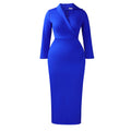D3356exportplus size women's clothing new arrivalfashionv neckpure color hip pencil skirtsexy silm africandress