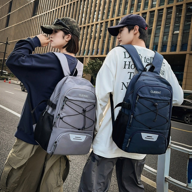 Cross-border backpack New casual versatile lightweight fashion backpack Lightweight large-capacity college student schoolbag